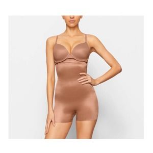 $52 Skims Barley There High Waisted Shortie Shaper Brief Nude Sz S Shapewear